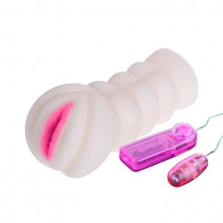 Мастурбатор-вагина с вибрацией и выносным пультом управления